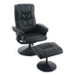 Recliner Chair With Ottoman, 360° Swivel Massage Lounge Chair With 5-Point Vibration & Heated Seat - Furniture Home Direct