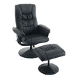 Recliner Chair With Ottoman, 360° Swivel Massage Lounge Chair With 5-Point Vibration & Heated Seat - Furniture Home Direct