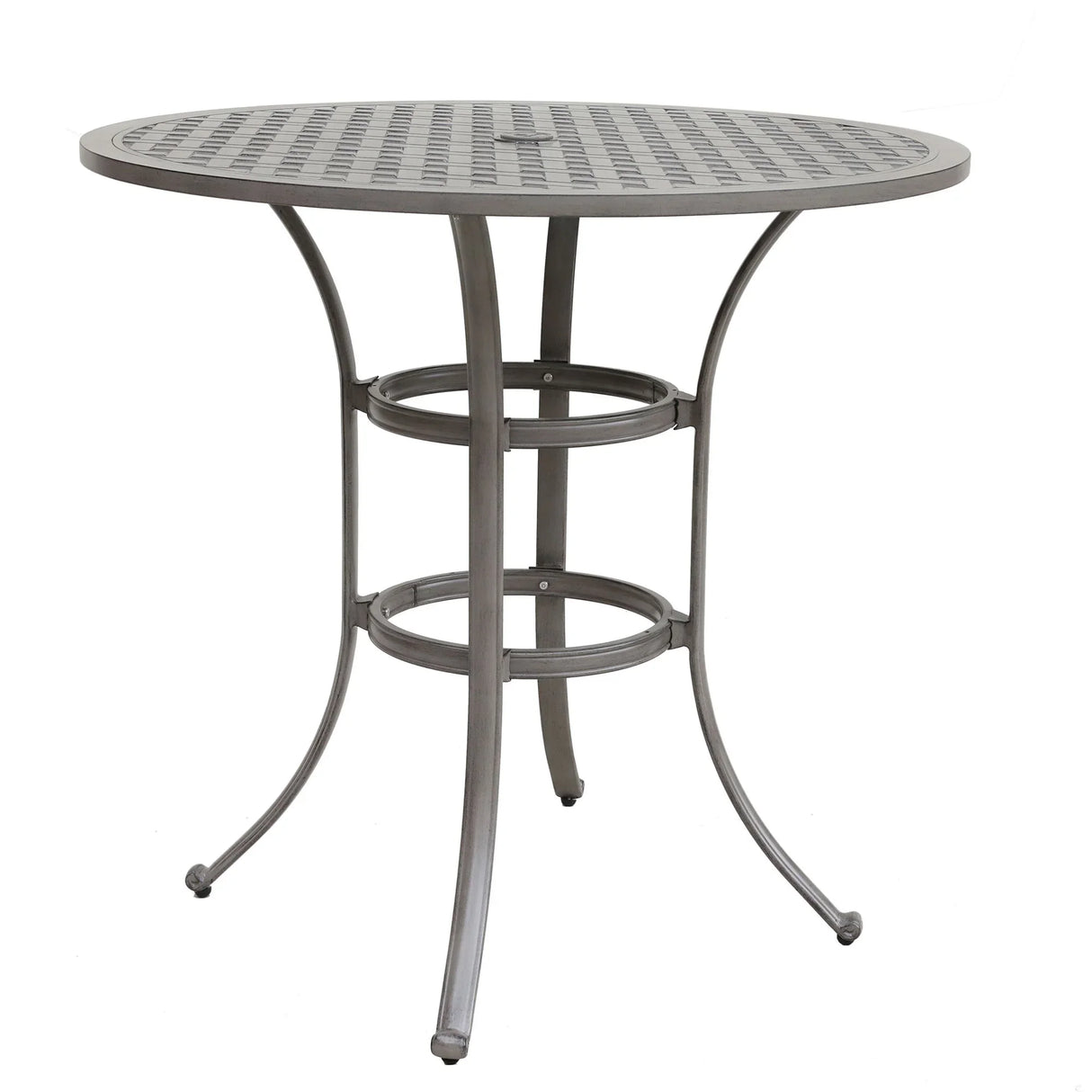 Cast Aluminum Bar Set With Cushion - Furniture Home Direct