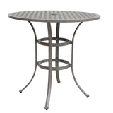 Cast Aluminum Bar Set With Cushion - Furniture Home Direct