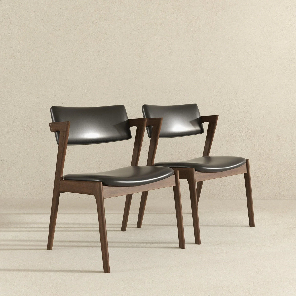 Edwin - Mid-Century Modern Dining Chair (Set of 2) - Furniture Home Direct