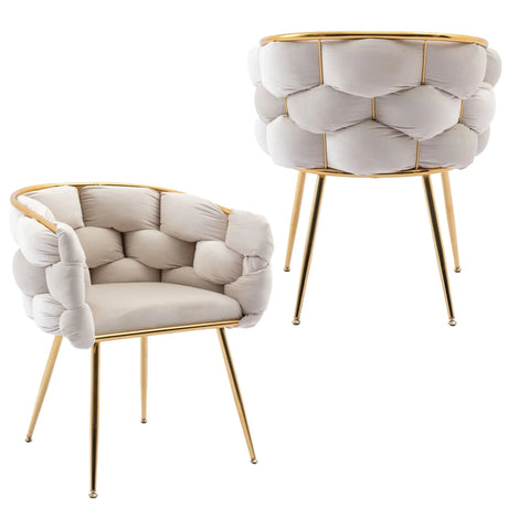 Luxury Modern Simple Leisure Velvet Single Sofa Chair Bedroom Lazy Person Household Dresser Stool Manicure Table Back Chair - Furniture Home Direct