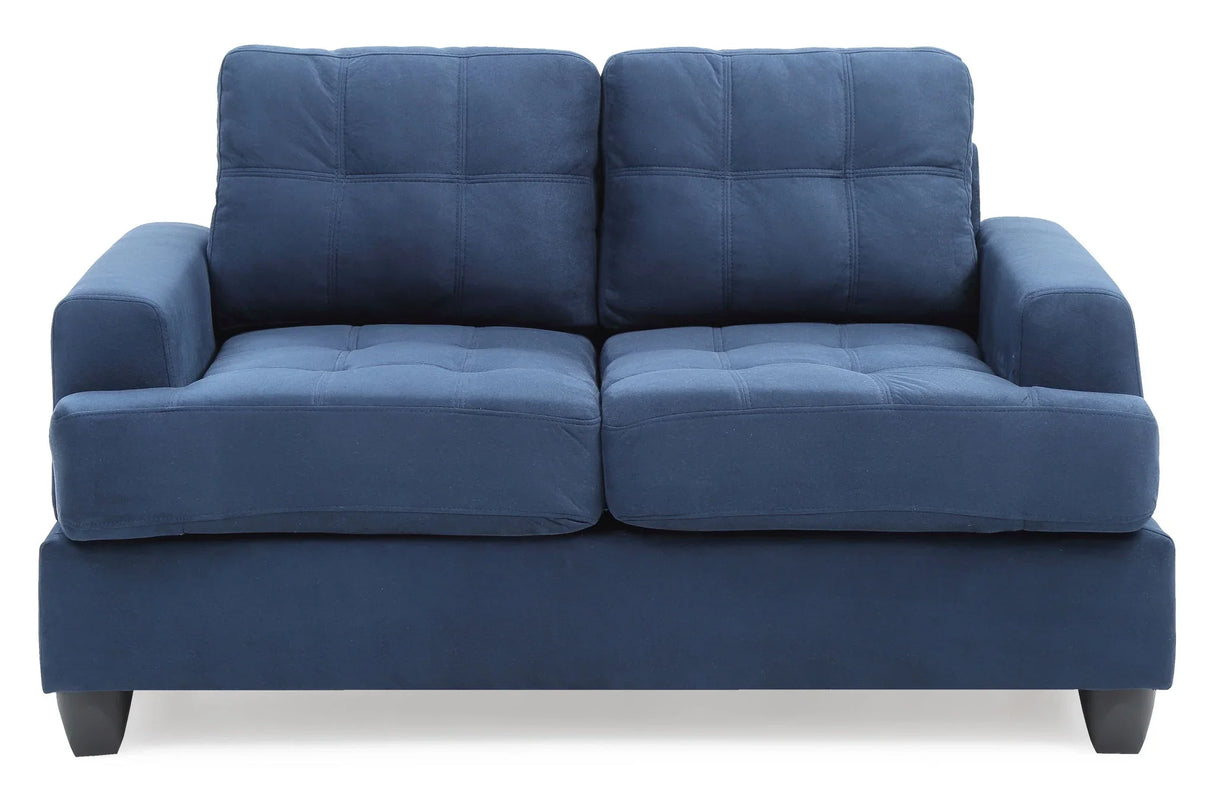 Stylish Transitional Loveseat For Two - Furniture Home Direct