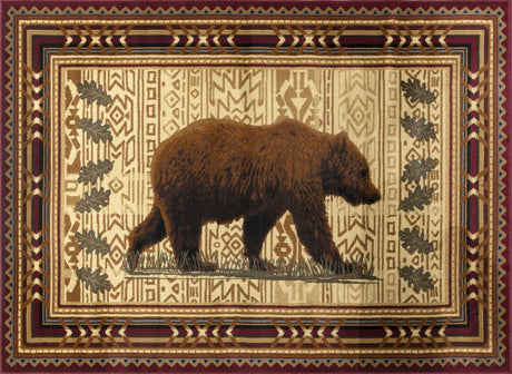 Nature's Nest - GC_CBL3007 Lodge Area Rug - Furniture Home Direct