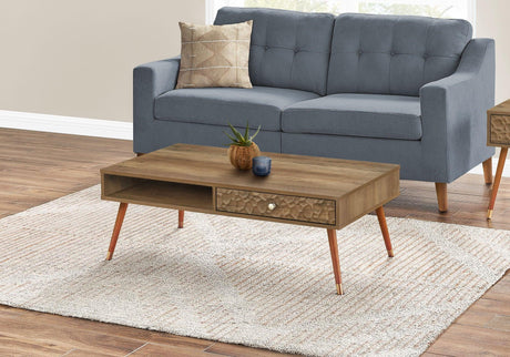 Mid Century Scandinavian Style Coffee Table - Walnut - Furniture Home Direct