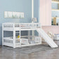 Low Bunk Bed With Slide, Fence And Ladder - Furniture Home Direct
