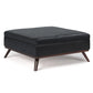 Owen - Multifunctional Square Coffee Table Storage Ottoman - Furniture Home Direct