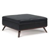 Owen - Multifunctional Square Coffee Table Storage Ottoman - Furniture Home Direct