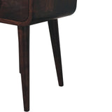 Mini Curve Open Bedside Nightstand - Furniture Home Direct