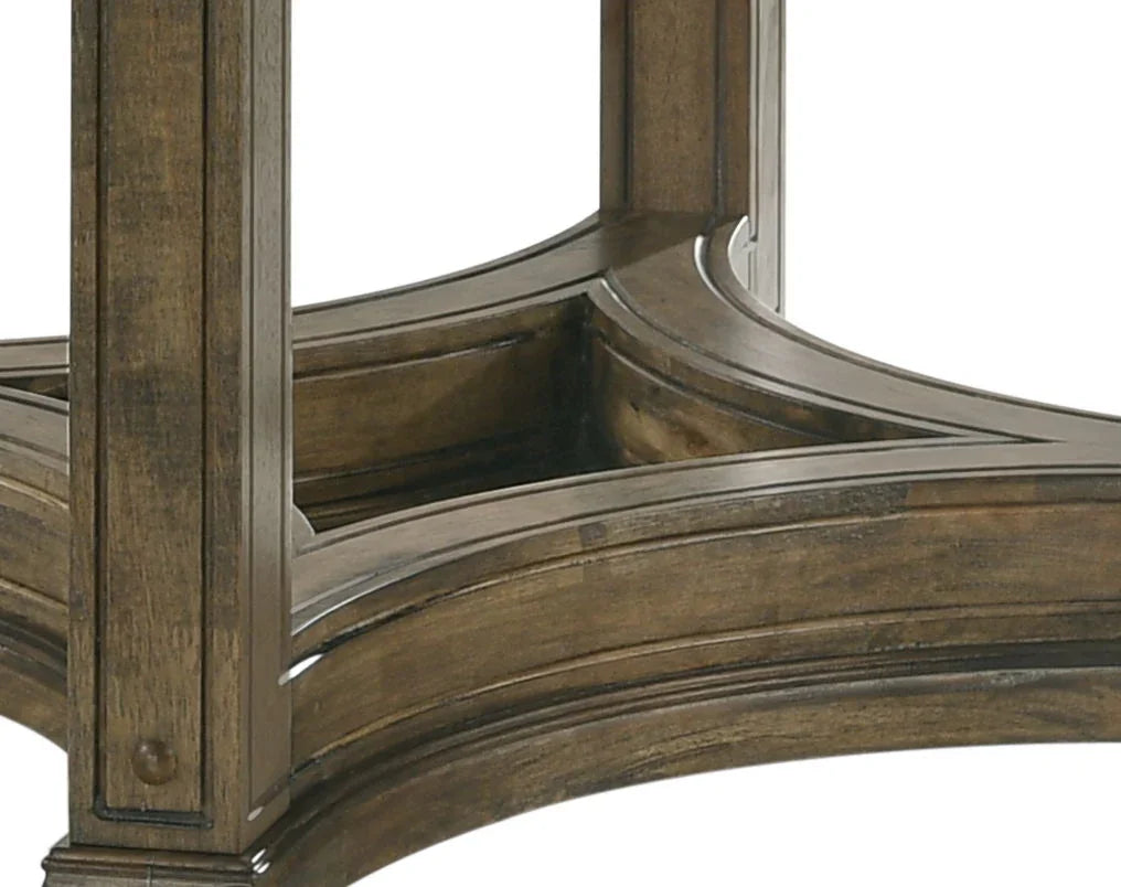 Parfield - Weathered Round Dining Table - Oak - Furniture Home Direct