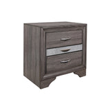 Ryder - Sparkle Nightstand - Gray - Furniture Home Direct