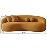 Drake - Japandi Style Curvy Boucle Sofa - Furniture Home Direct