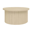 Coffee Table, Round Coffee Table, Modern Side Tables Accent End Table For Living Room, Apartment - Natural - Furniture Home Direct