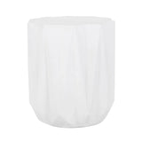 Outdoor Lightweight Concrete Side Table - Antique White