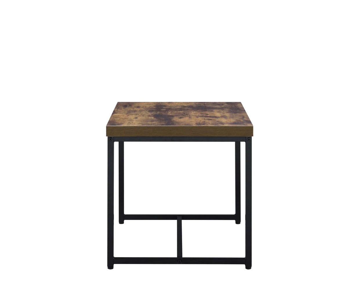Bob - End Table - Weathered Oak / Black - Furniture Home Direct