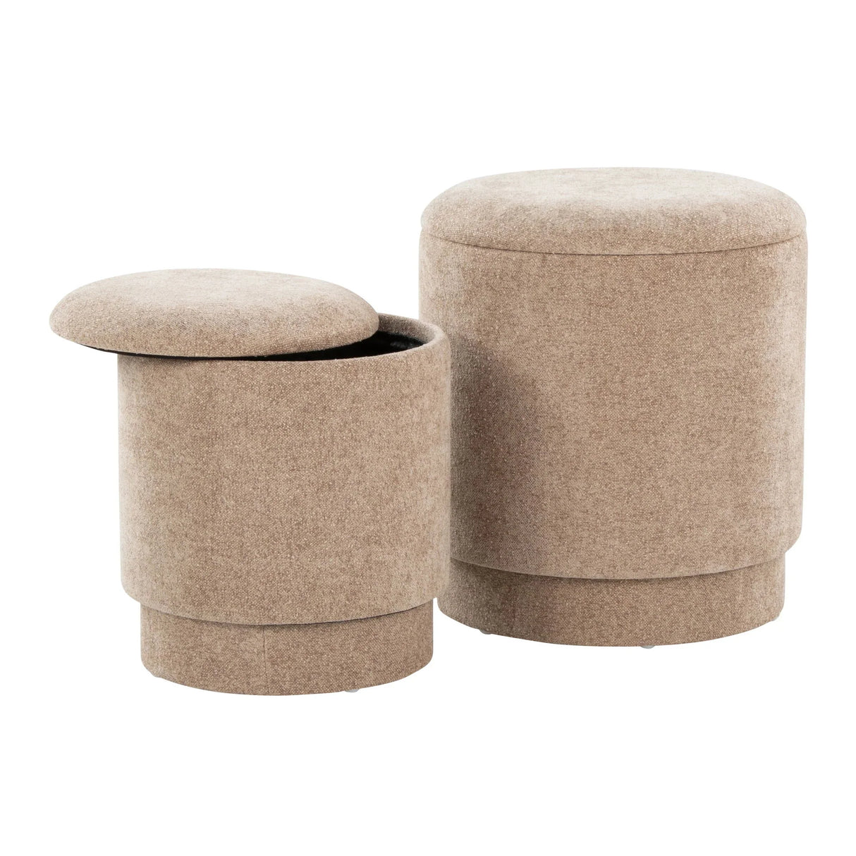 Marla - Upholste Contemporary Ottoman Set - Furniture Home Direct