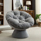 Oversized Swivel Accent Chair, 360 Swivel Barrel Chair, Papasan Chair For Living Room Bedroom - Furniture Home Direct