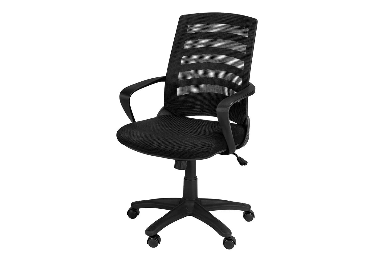 Office Chair, Adjustable Height, Swivel, Ergonomic, Armrests - Furniture Home Direct