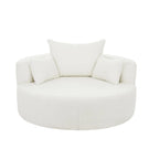 360° Swivel Chair Accent Barrel Chair With Removable Pillows - Furniture Home Direct