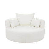 360° Swivel Chair Accent Barrel Chair With Removable Pillows - Furniture Home Direct