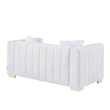 Modern Loveseat - White - Furniture Home Direct