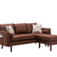 Mia - Sectional Sofa Chaise With USB Charger And Pillows - Furniture Home Direct