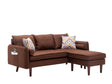 Mia - Sectional Sofa Chaise With USB Charger And Pillows - Furniture Home Direct