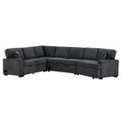 L-Shaped Sofa Sectional Sofa Couch Pull-Out Sofa Bed With Charging Devices And Cup Holders For Living Room - Furniture Home Direct