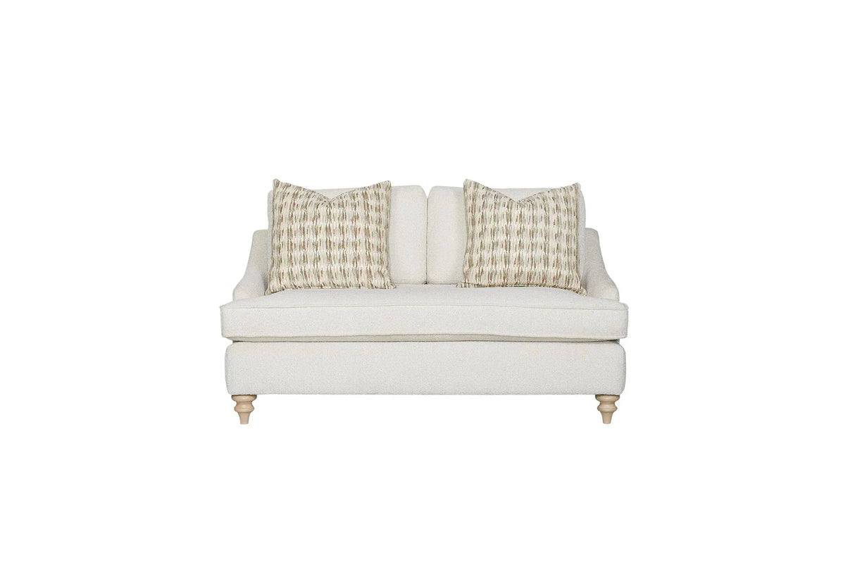 Loveseat Reversable Cushion With 2 Pillows - Off White - Furniture Home Direct