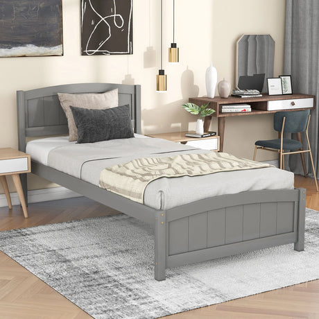 Platform Bed & Headboard, Footboard And Wood Slat Support - Furniture Home Direct
