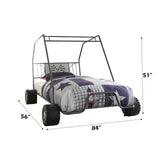 Xander - Twin Go Kart Bed - Gunmetal - Furniture Home Direct