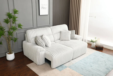 Jaya - Power Motion Sofa With Sleeper & USB Port - Mondo Gray - Furniture Home Direct