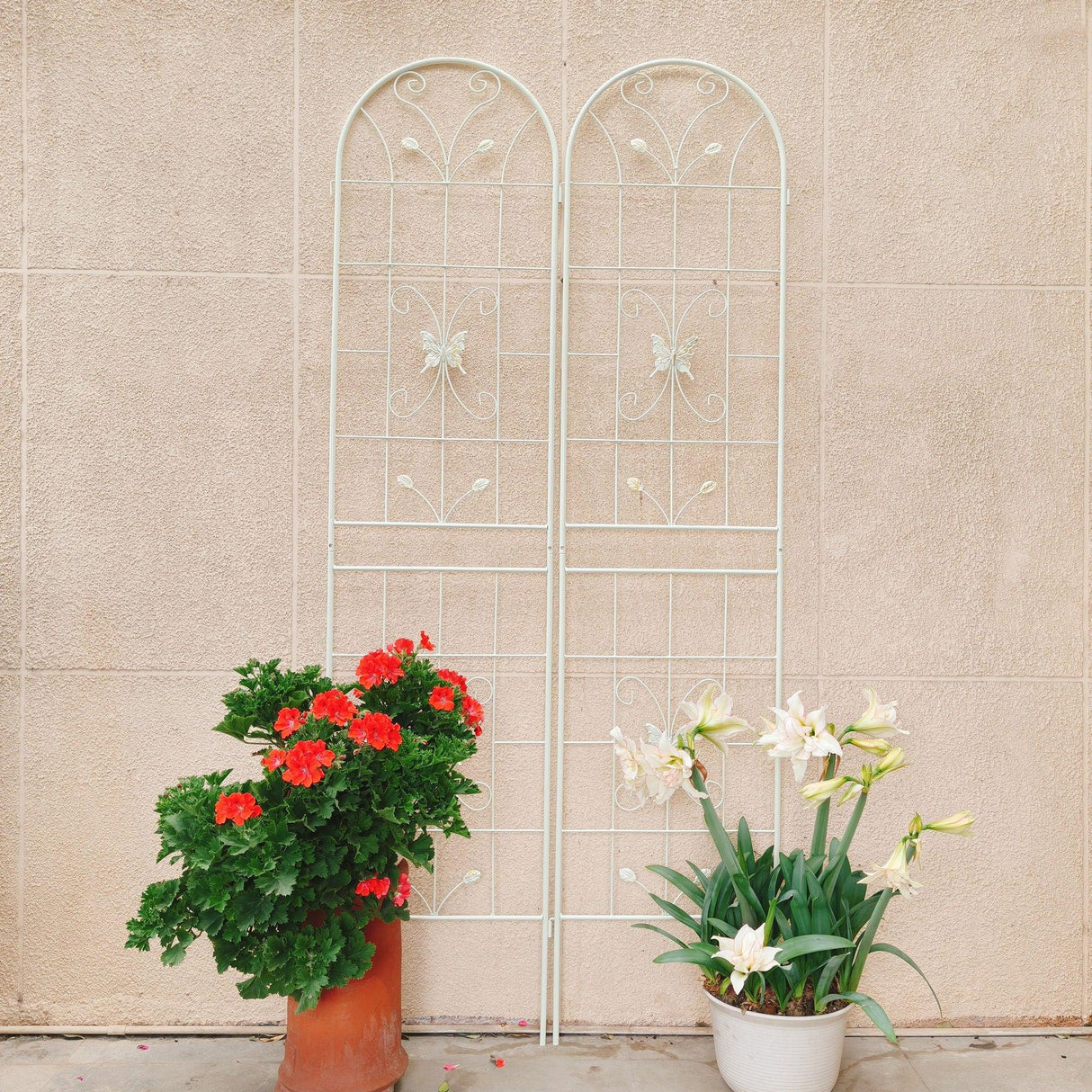 Garden Metal Trellis Rustproof Trellis For Climbing Plants Outdoor Flower Support - Furniture Home Direct