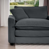 Sofa and Loveseat Set - Gray - Furniture Home Direct