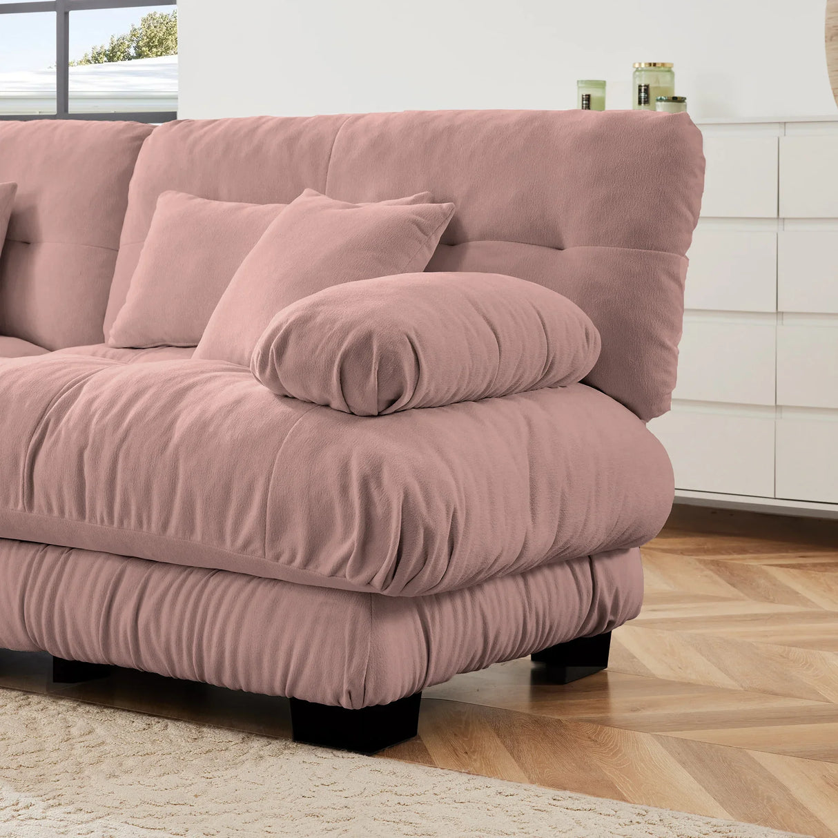 Chenille Modular Sofa - Furniture Home Direct