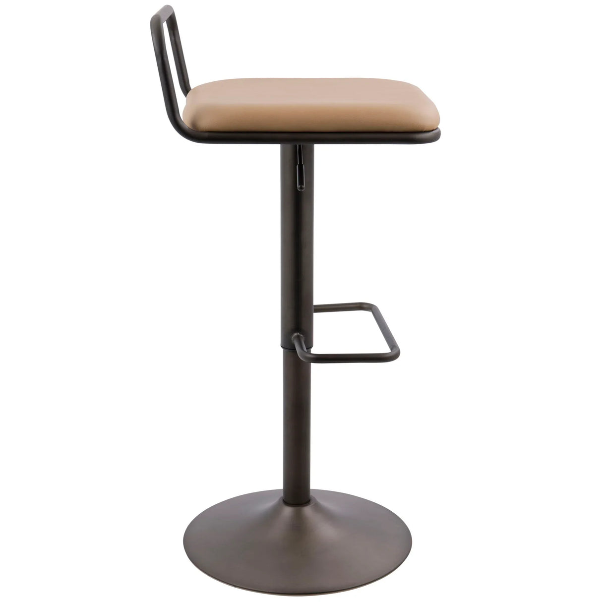Beta - Industrial Barstool (Set of 2) - Camel - Furniture Home Direct