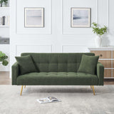 Teddy Fleece Sofa Bed With Luxurious Throw Pillows - Furniture Home Direct