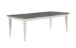 Katia - Dining Table With Leaf - Gray / White - Furniture Home Direct
