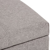 Dover - Upholstered Storage Ottoman Bench - Furniture Home Direct