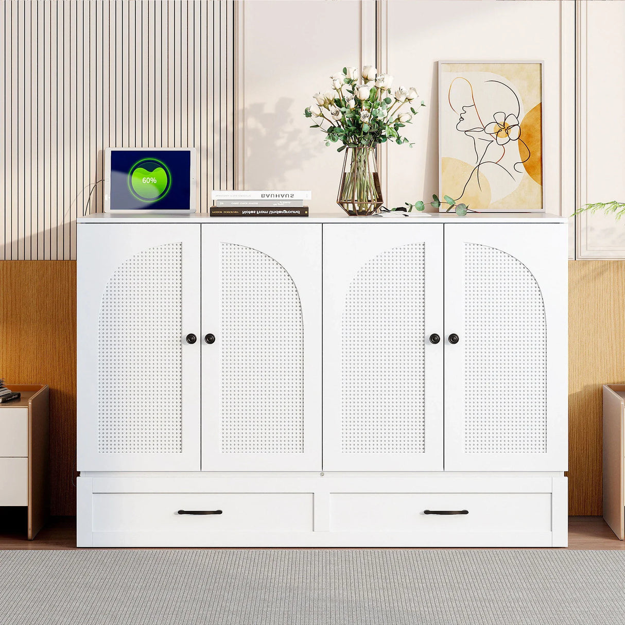 Murphy Bed With Large Drawers - Furniture Home Direct