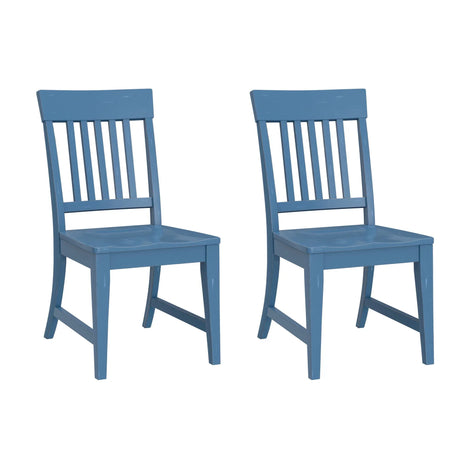 Haidel - Slat Back Dining Chairs (Set of 2) - Furniture Home Direct
