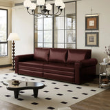 3 In 1 Convertible Sleeper Sofa With Nailhead Trim & Rolled Arm - Furniture Home Direct