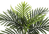 20" Tall, Artificial Plant, Palm, Indoor, Faux, Fake, Table, Greenery, Potted, Real Touch, Decorative - Green / Black - Furniture Home Direct