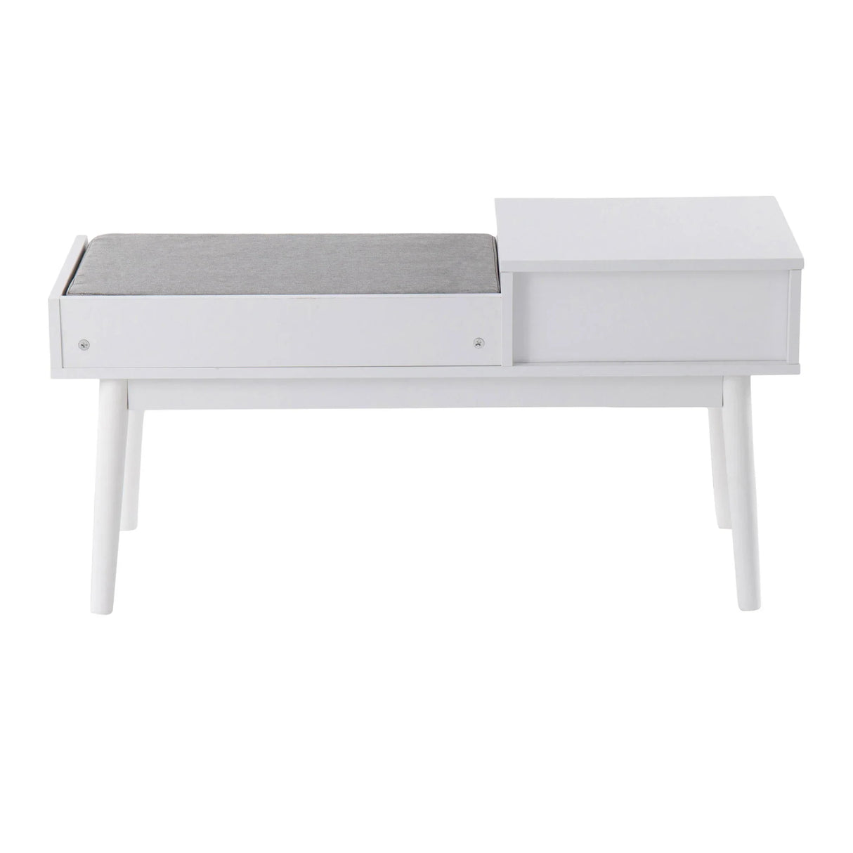 Telephone Contemporary Bench With Pull Out Drawer - Furniture Home Direct