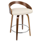 Grotto - Mid-Century Modern, Counter Stool With Swivel (Set of 2) - Furniture Home Direct