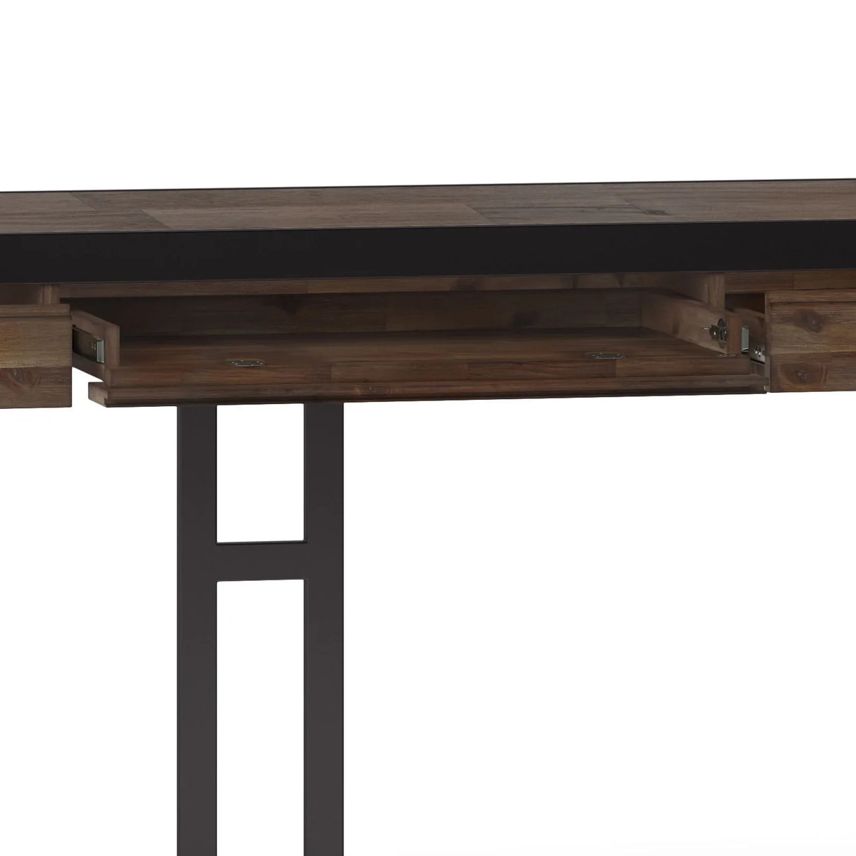 Erina - Large Desk - Rustic Natural Aged Brown - Furniture Home Direct