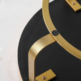 Coffee Table Round Carved Sunburst Top Natural Gold - Furniture Home Direct