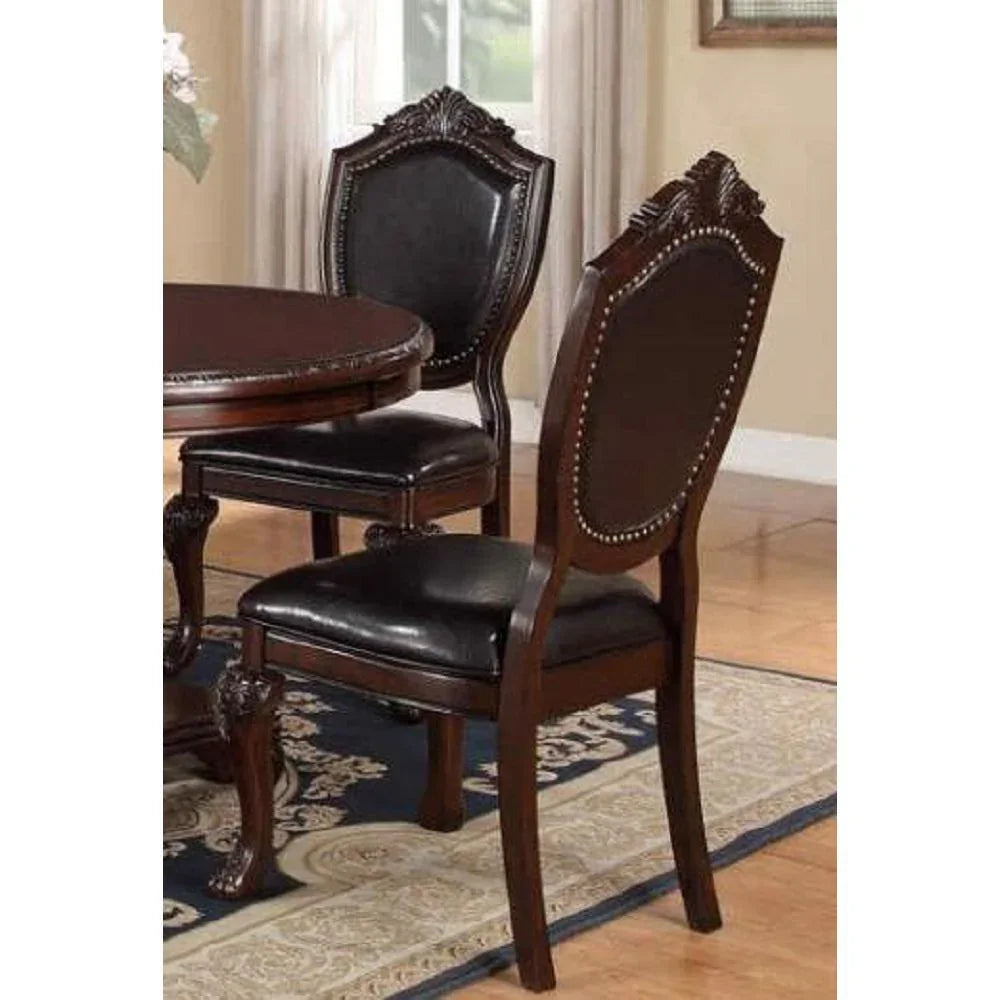 Classic Formal Dining Room Table And 4 Side Chairs - Furniture Home Direct