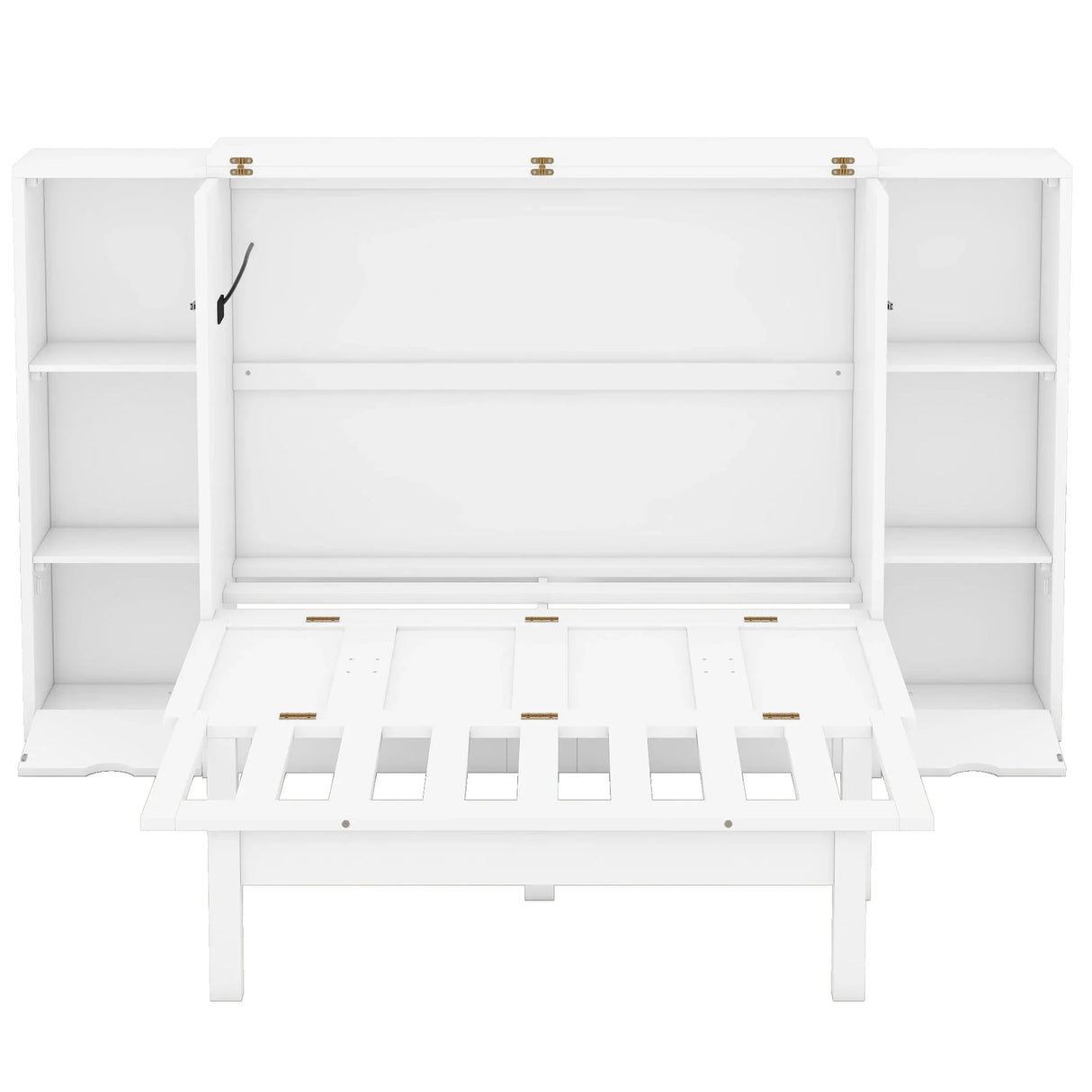 Murphy Bed With Shelves, Drawers And USB Ports - Furniture Home Direct
