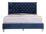 Upholstered Nailhead Trim Chic Bed - Furniture Home Direct